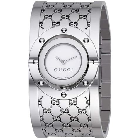 gucci twirl stainless steel ladies watch|Gucci twirl watch battery replacement.